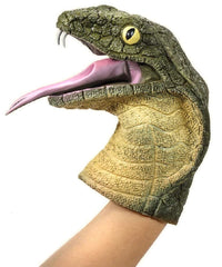 Tobar Schylling Cobra Hand Puppet close-up highlighting its character design for engaging performances.