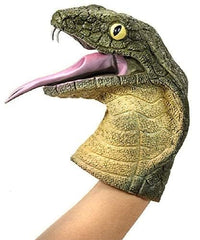 Tobar Schylling Cobra Hand Puppet in action ideal for kids imaginative playtime.