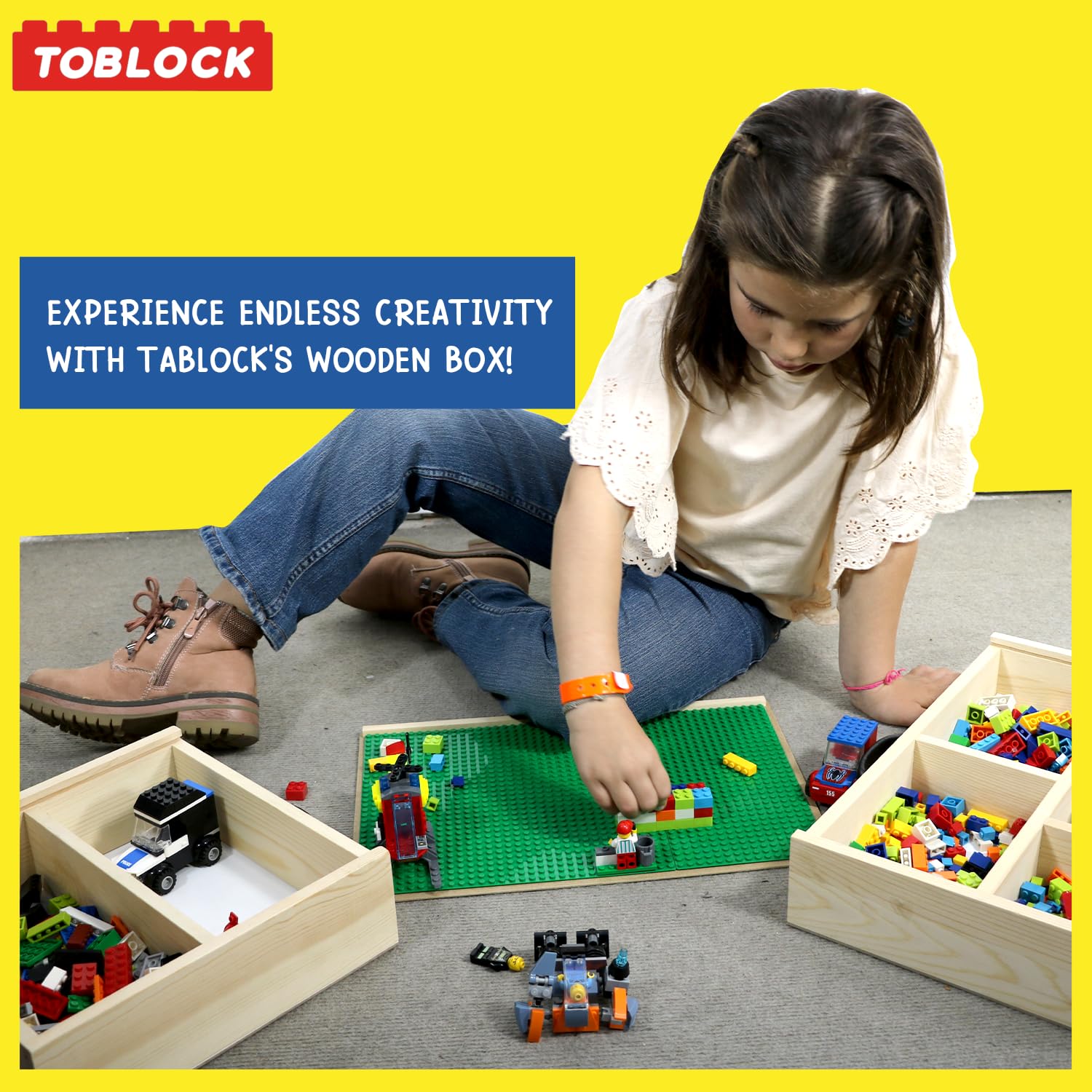 Toblock mega-bloks compatibility supports cross-brand brick building