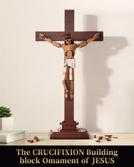 Tobocoy crucifixion brick-detail design for faithful storytelling.