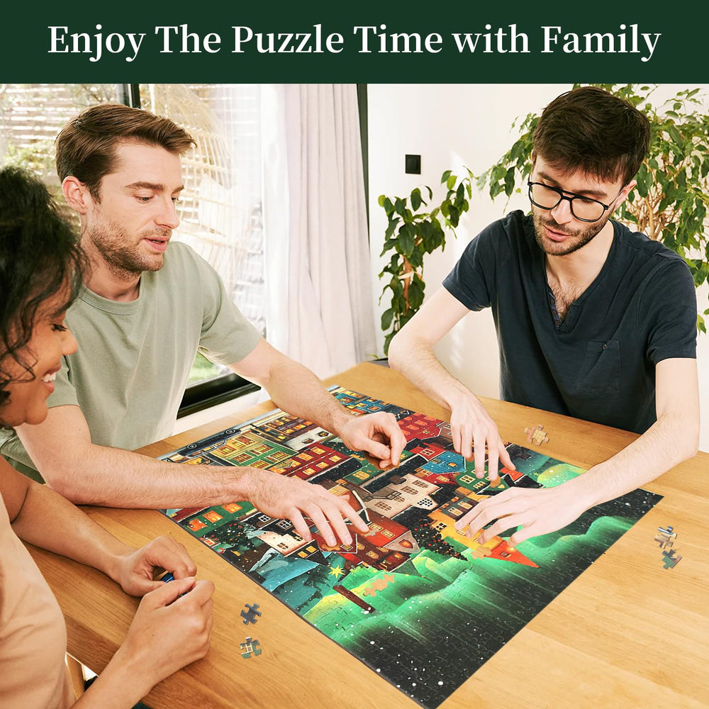 TOCHILD Aurora Town Building Puzzle missing piece support offers hassle-free replacements.