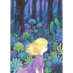 TOCHILD velvet finish puzzle box featuring The Blonde Girl design