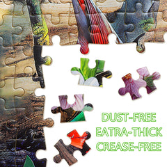 TOCHILD precision-cut puzzle parts ensure a clean, snug fit.