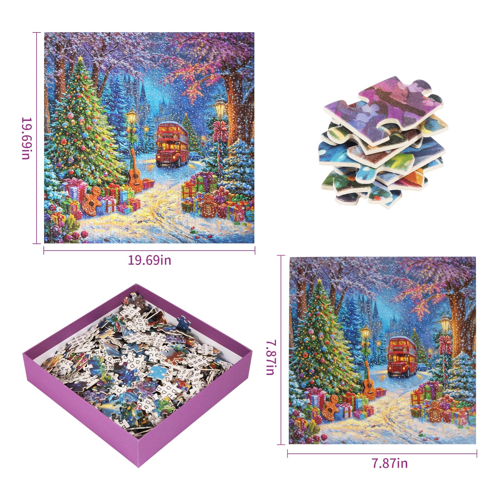 TOCHILD puzzle with letters on back speeds up adult assembly.