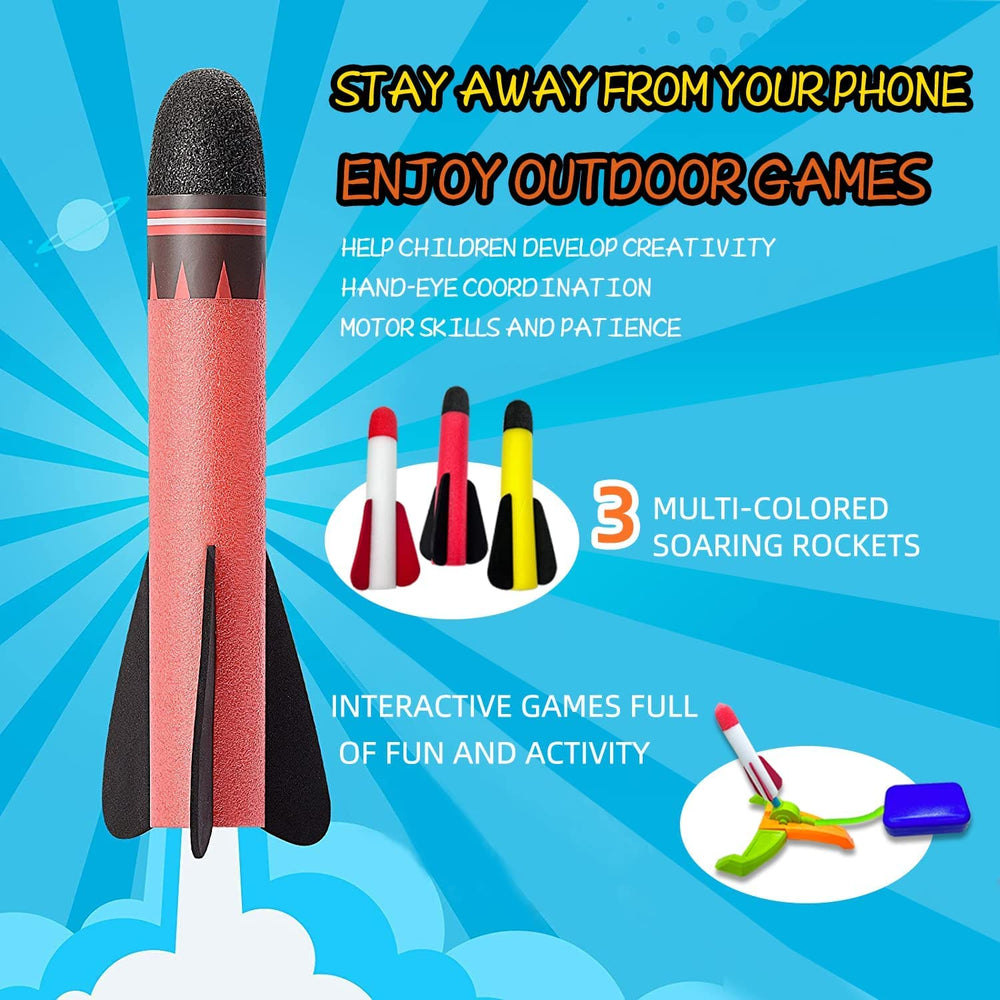 TODARRUN foam rocket launcher folding stand, compact storage after playtime.