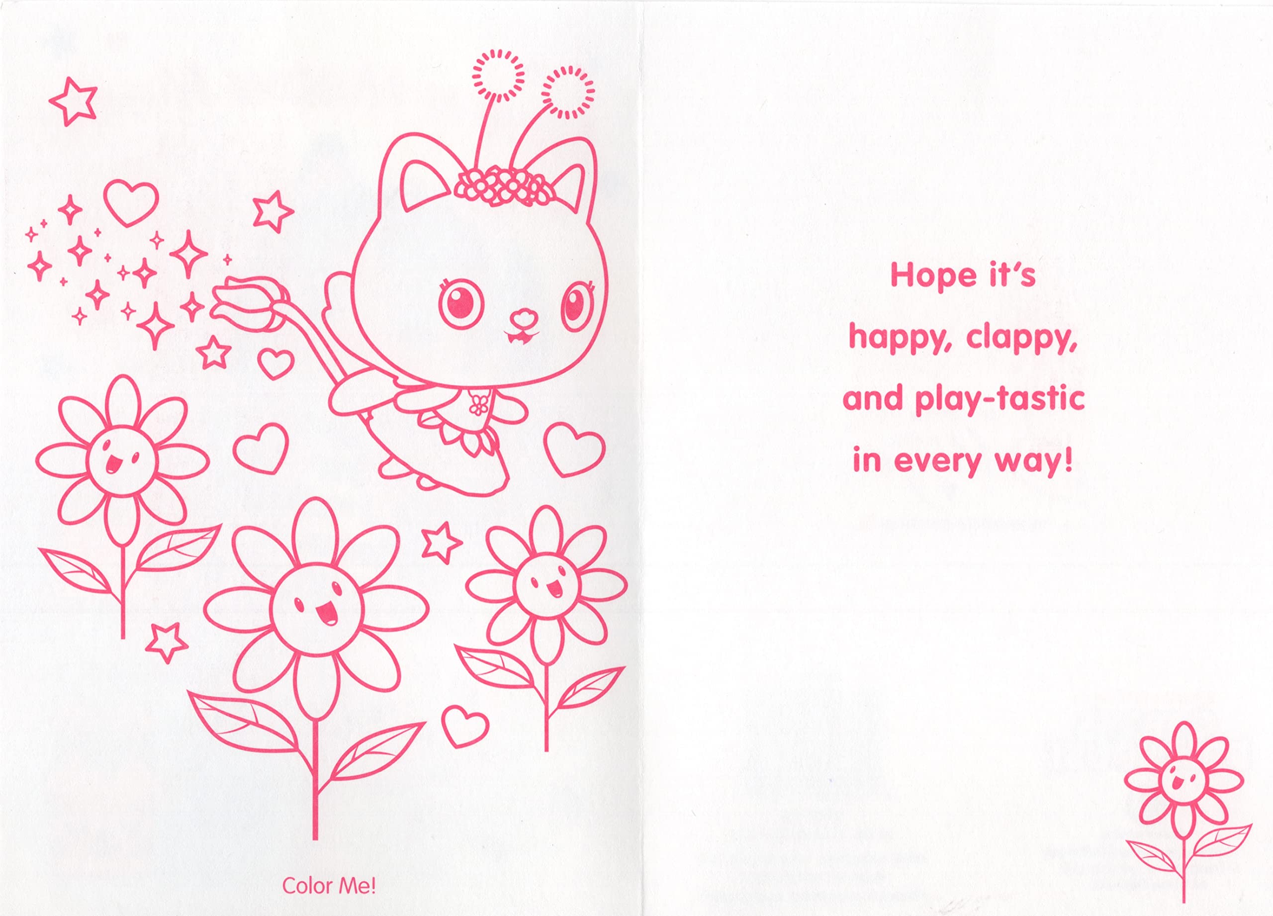 Today and Always Gabby's Dollhouse birthday card – Pandy Paws and Baby Box artwork for playful keepsakes.