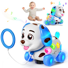 ToddlerCley musical puppy toy with lights for sensory play and learning