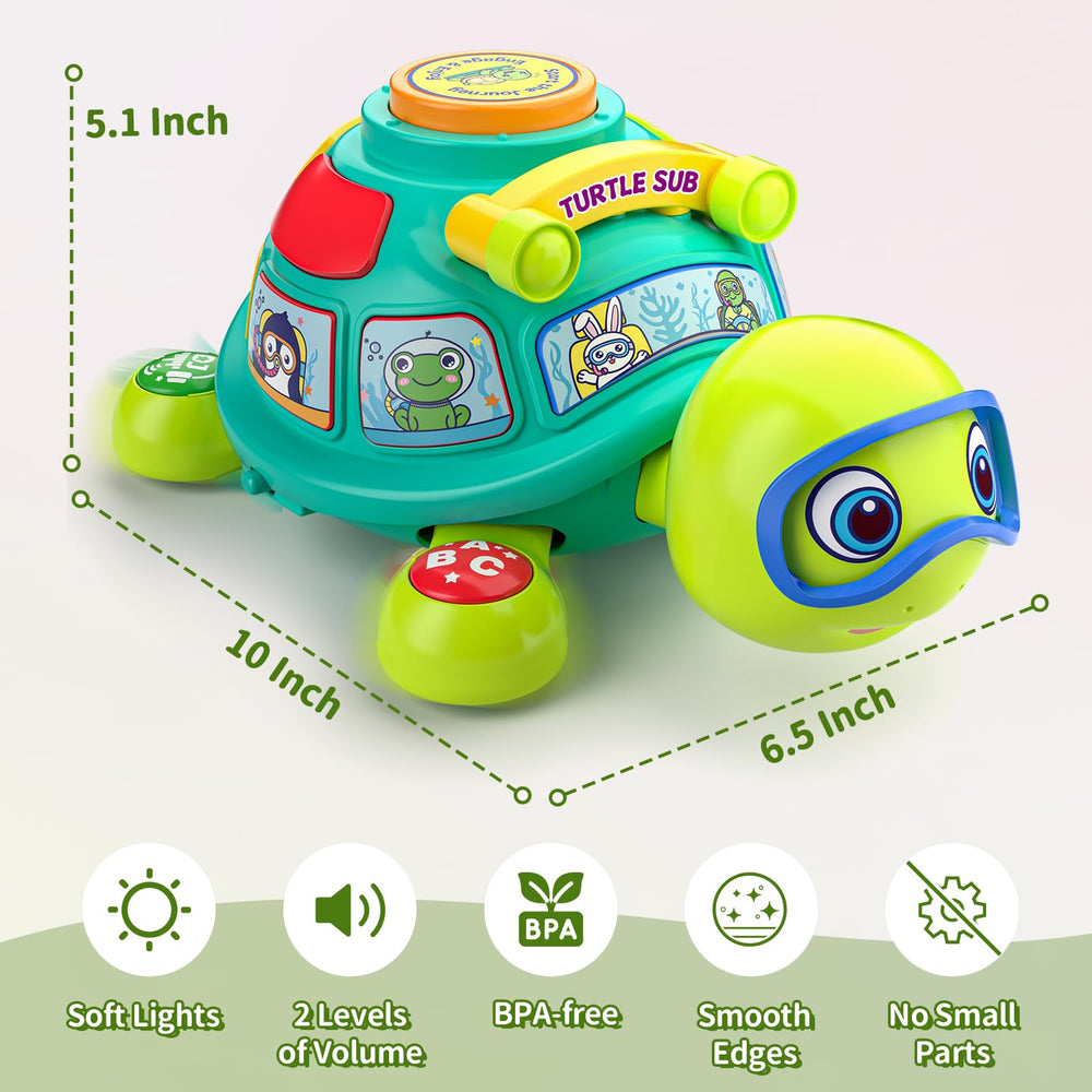 ToddlerCley gift idea: bright turtle toy for babies