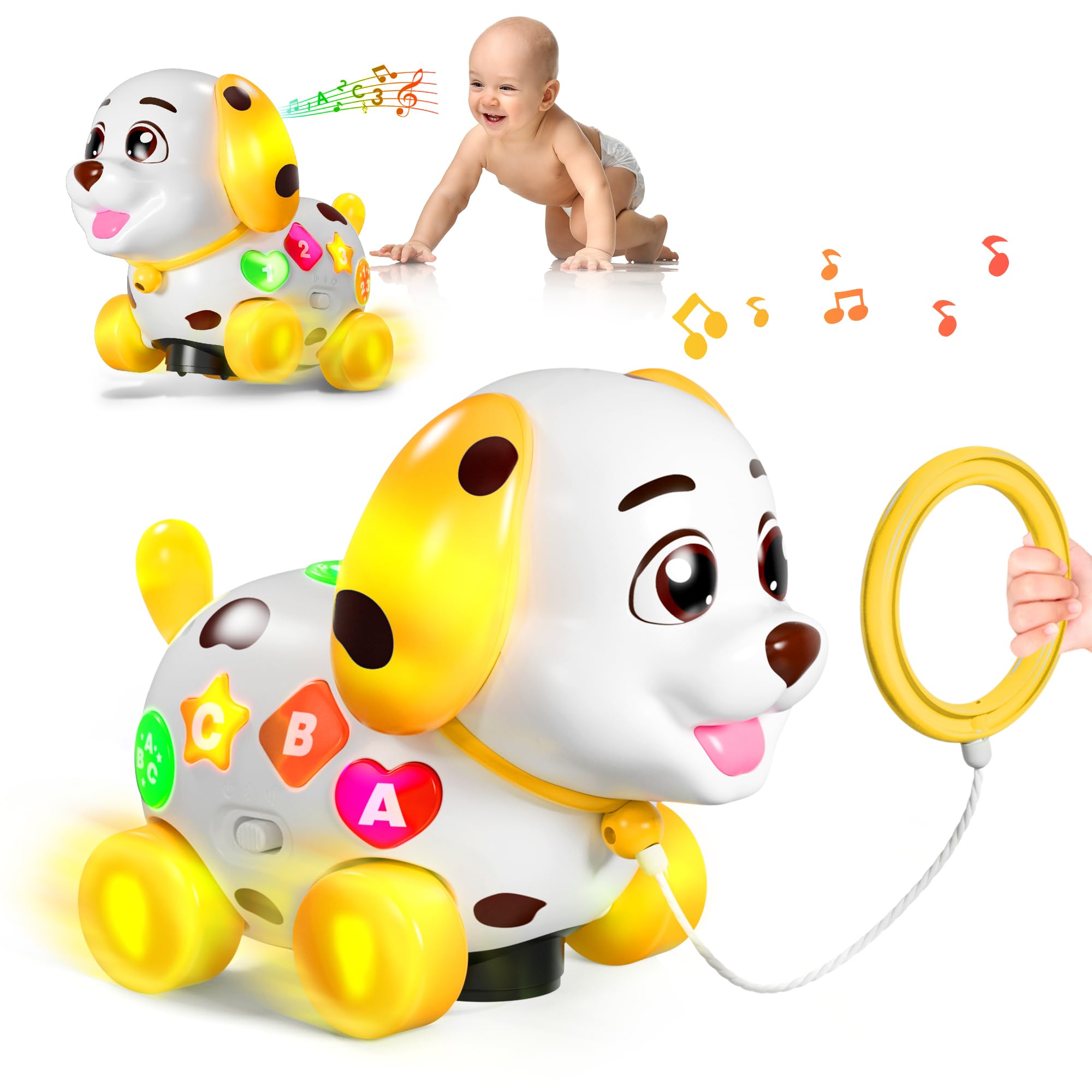 Durable ABS construction withstands busy toddler play sessions.