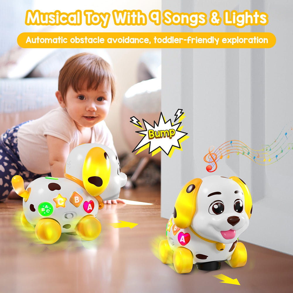 Bilingual English-Spanish mode supports early language exposure and interactive learning.