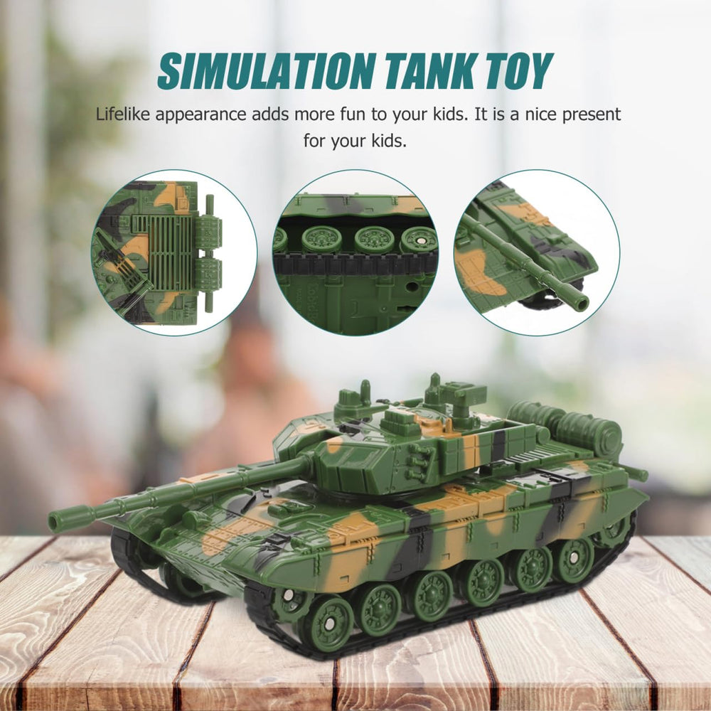 Toddmomy tank model uses durable child-friendly plastic for indoor and outdoor play.