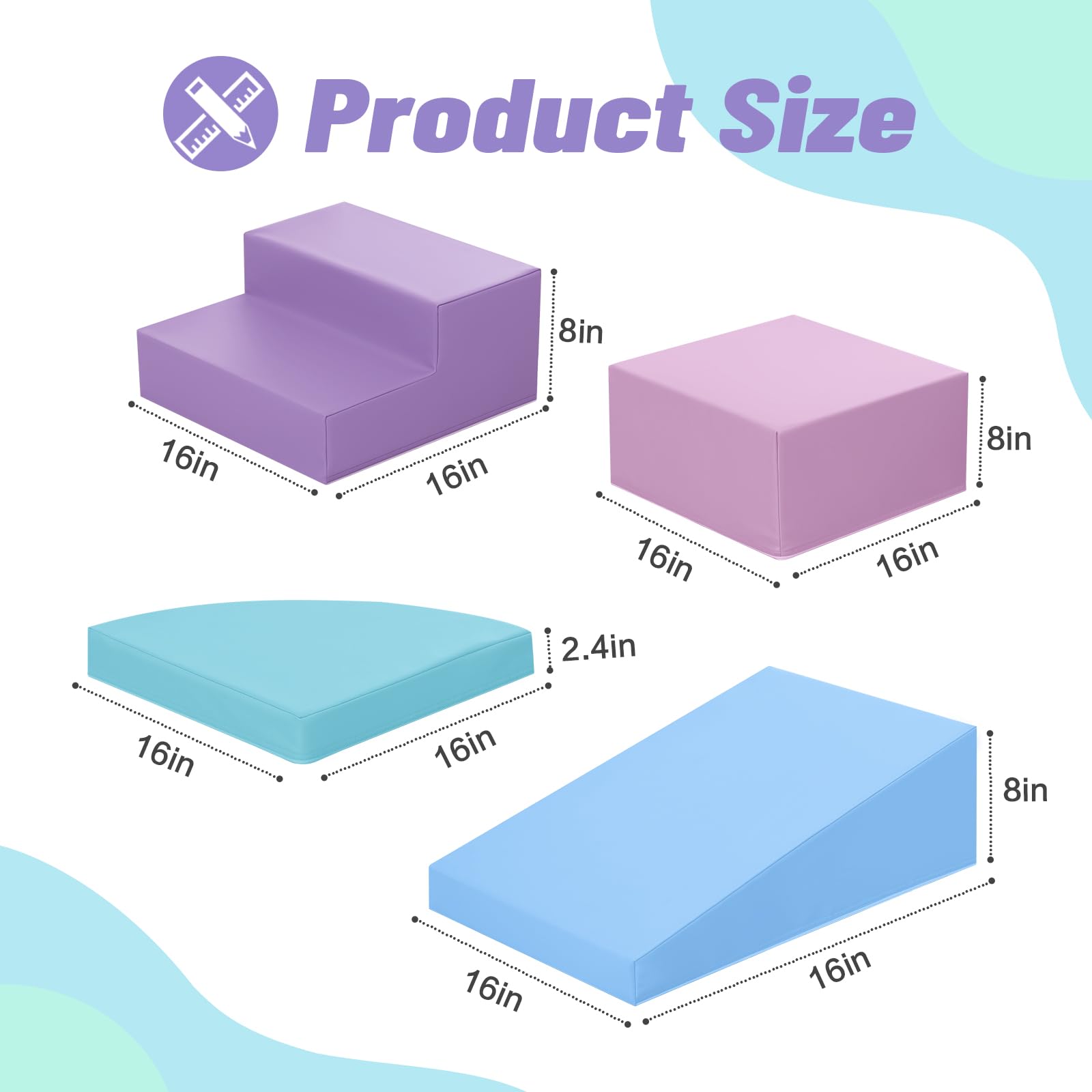 TODIBY blue slide block invites safe, soft landings and fun slides