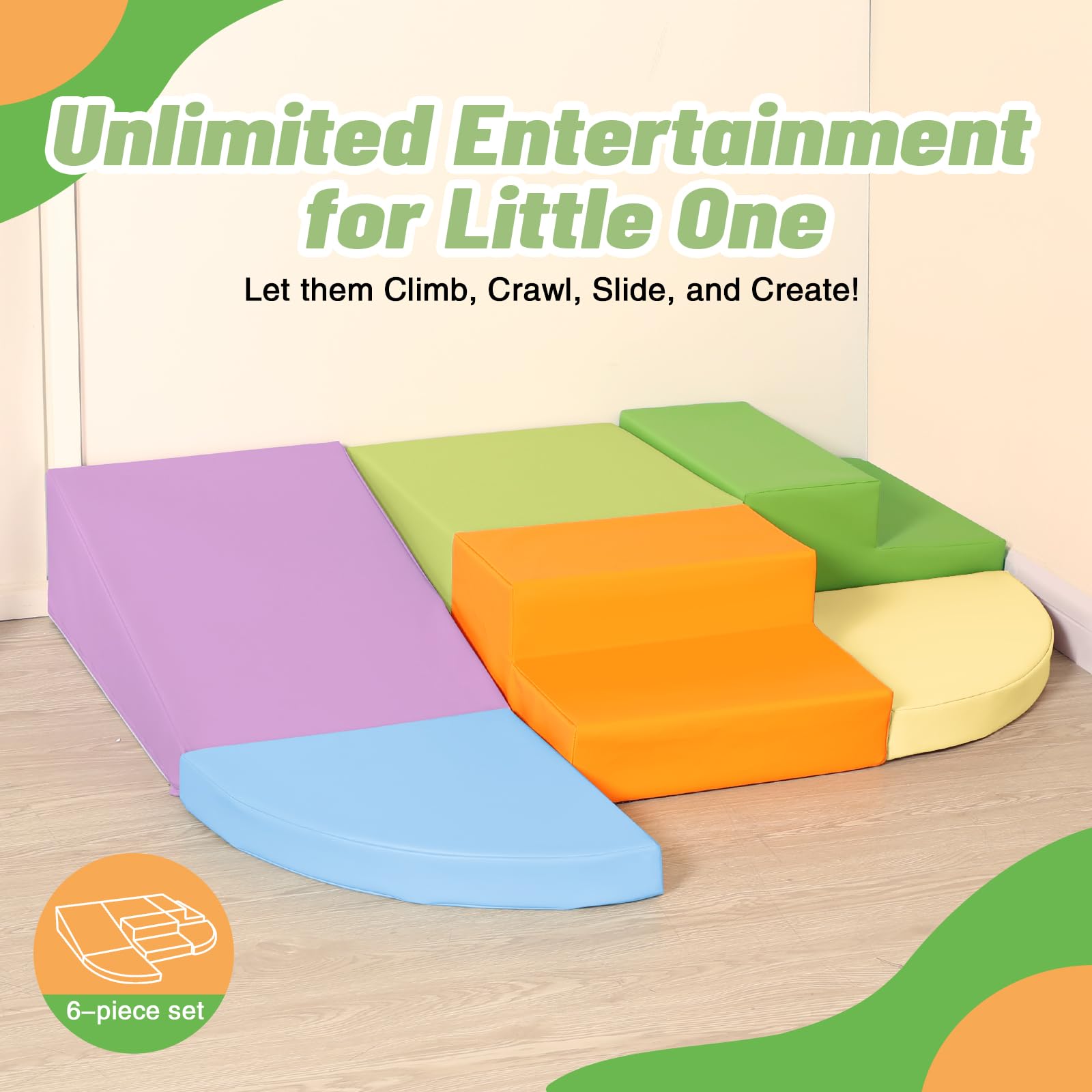 TODIBY foam blocks easy cleanup after busy play sessions