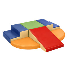 TODIBY 6-piece soft PU leather toddler climbing blocks for safe, imaginative play.