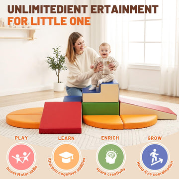 TODIBY stackable blocks ideal for homes, nurseries, preschools to support safe play.