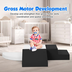 TODIBY white half-moon climbing piece supports gentle open-ended play