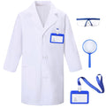 TOGROP thick white coat for kids, ideal for immersive lab play and imaginative exploration