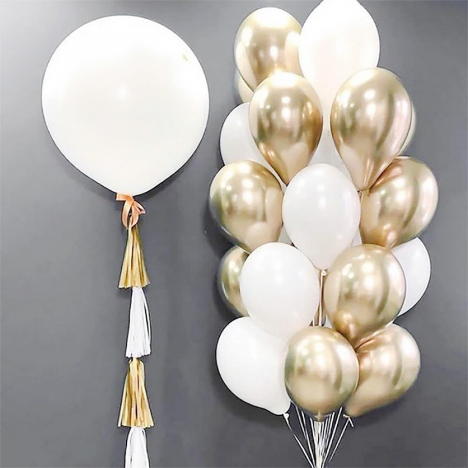 Togvu easy inflation with mouth, pump, or helium for quick decorating.