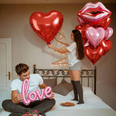 Togvu Galentine setup foil decor enhances photo-worthy celebrations