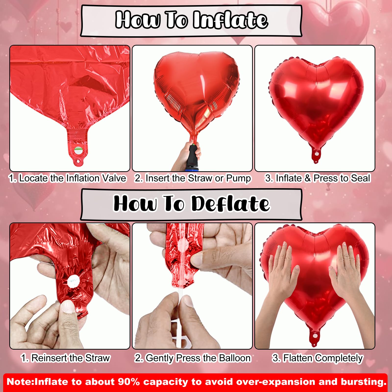 Togvu red lip kiss foil balloon adds dramatic romance