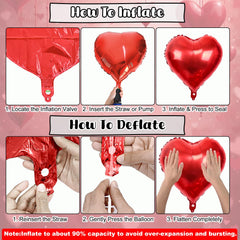 Togvu red lip kiss foil balloon adds dramatic romance
