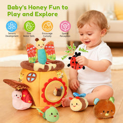 TOHIBEE bee rattle for infants, engaging hearing and grasping skills