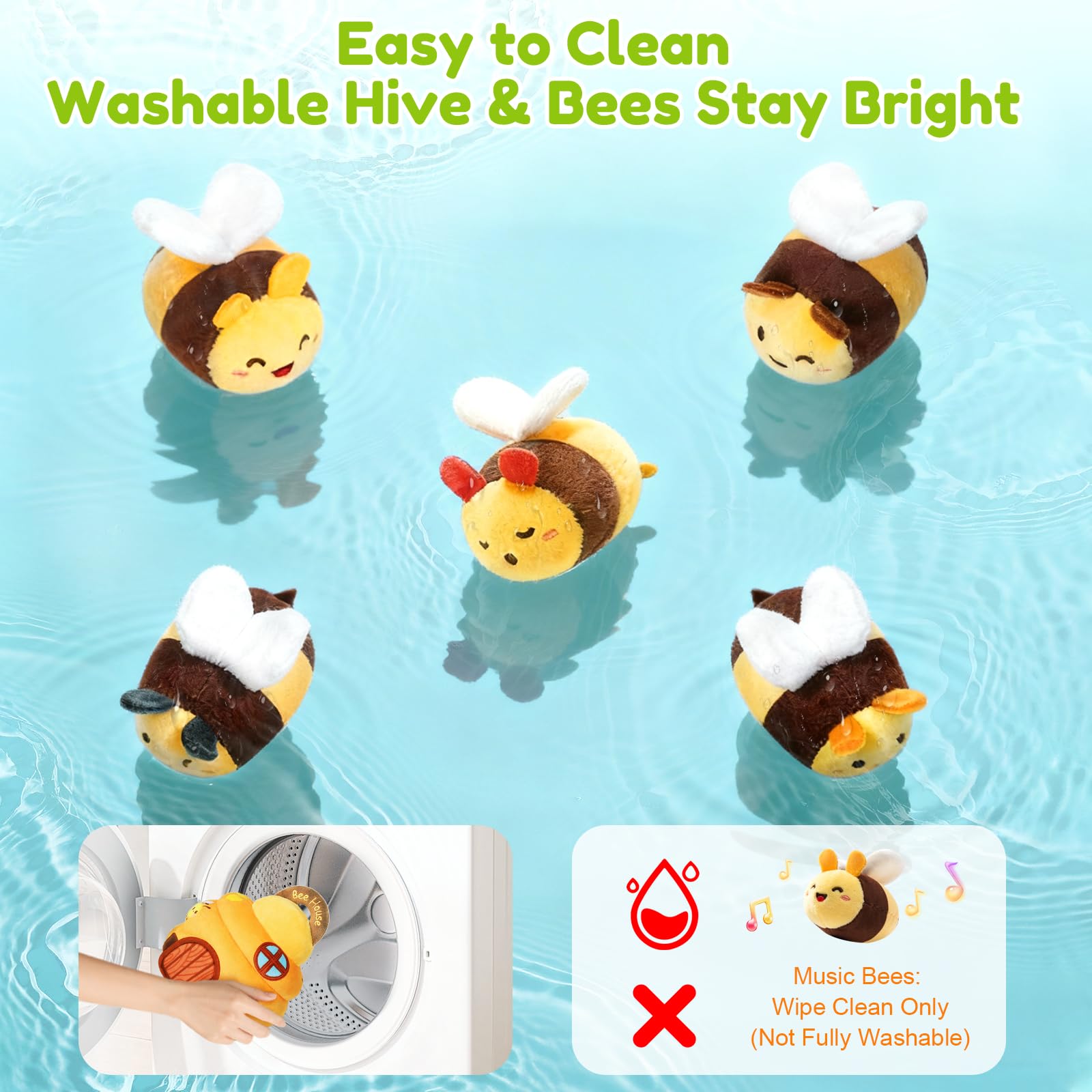 TOHIBEE durable washable design keeps the toy clean after adventures and daily use.