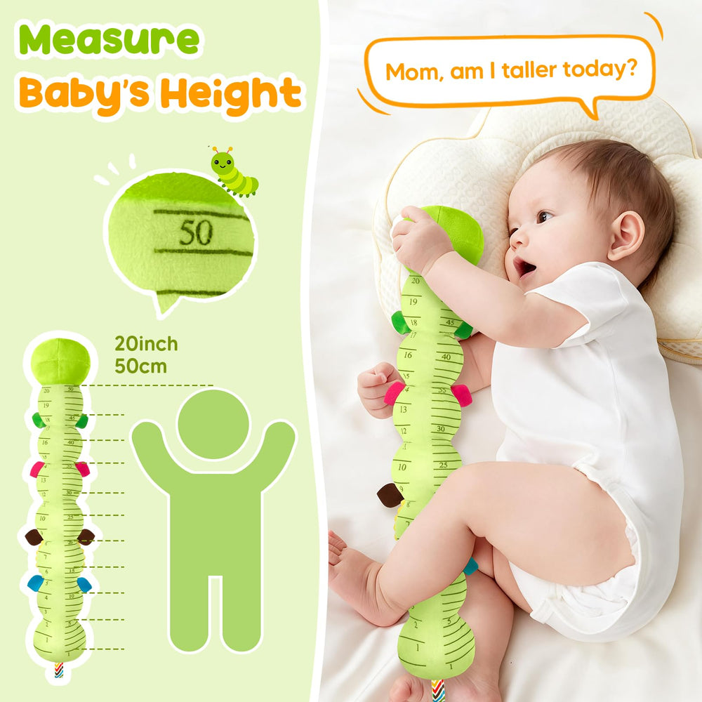 TOHIBEE Measuring ruler helps track growth during tummy time play sessions.