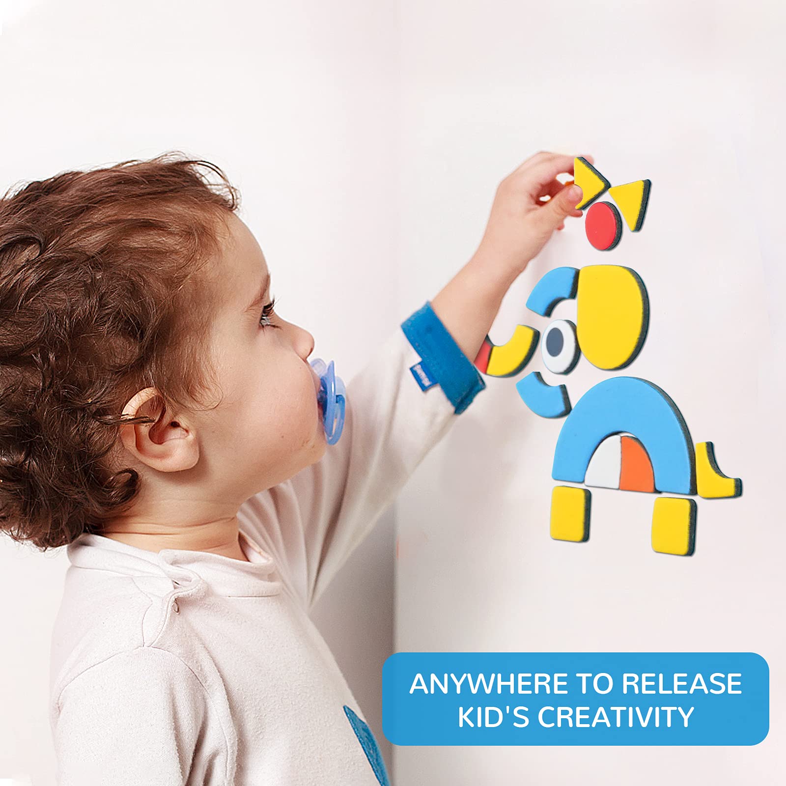 Toi magnets stay securely in place on board and fridge