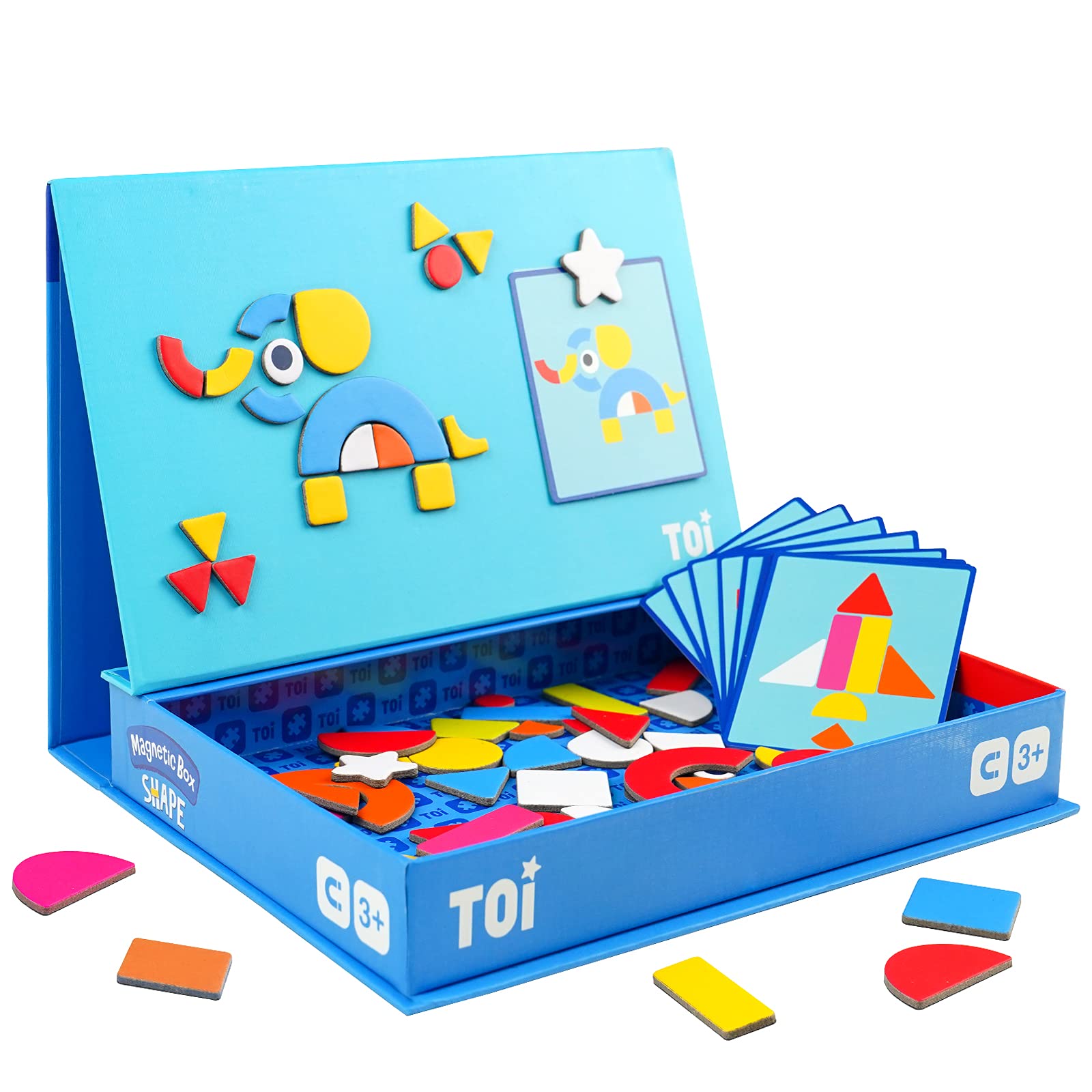 Toi Kids magnetic jigsaw board with interchangeable puzzles for creative play