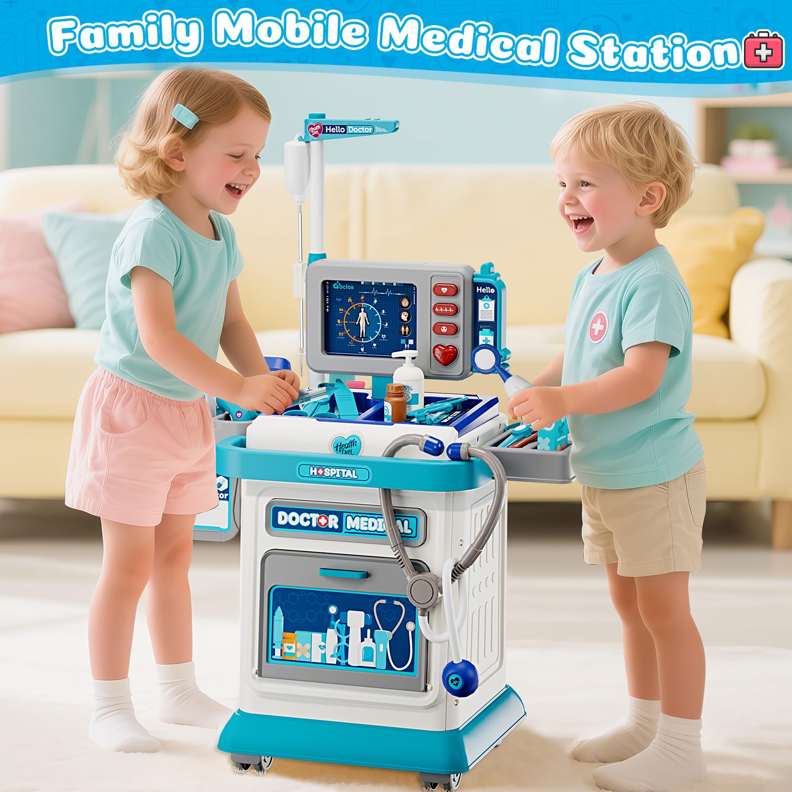 Toidgy Doctor Kit thermometer for kid-friendly health check pretend play