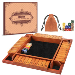 Toidgy four-player Shut The Box dice game, ready for group play.