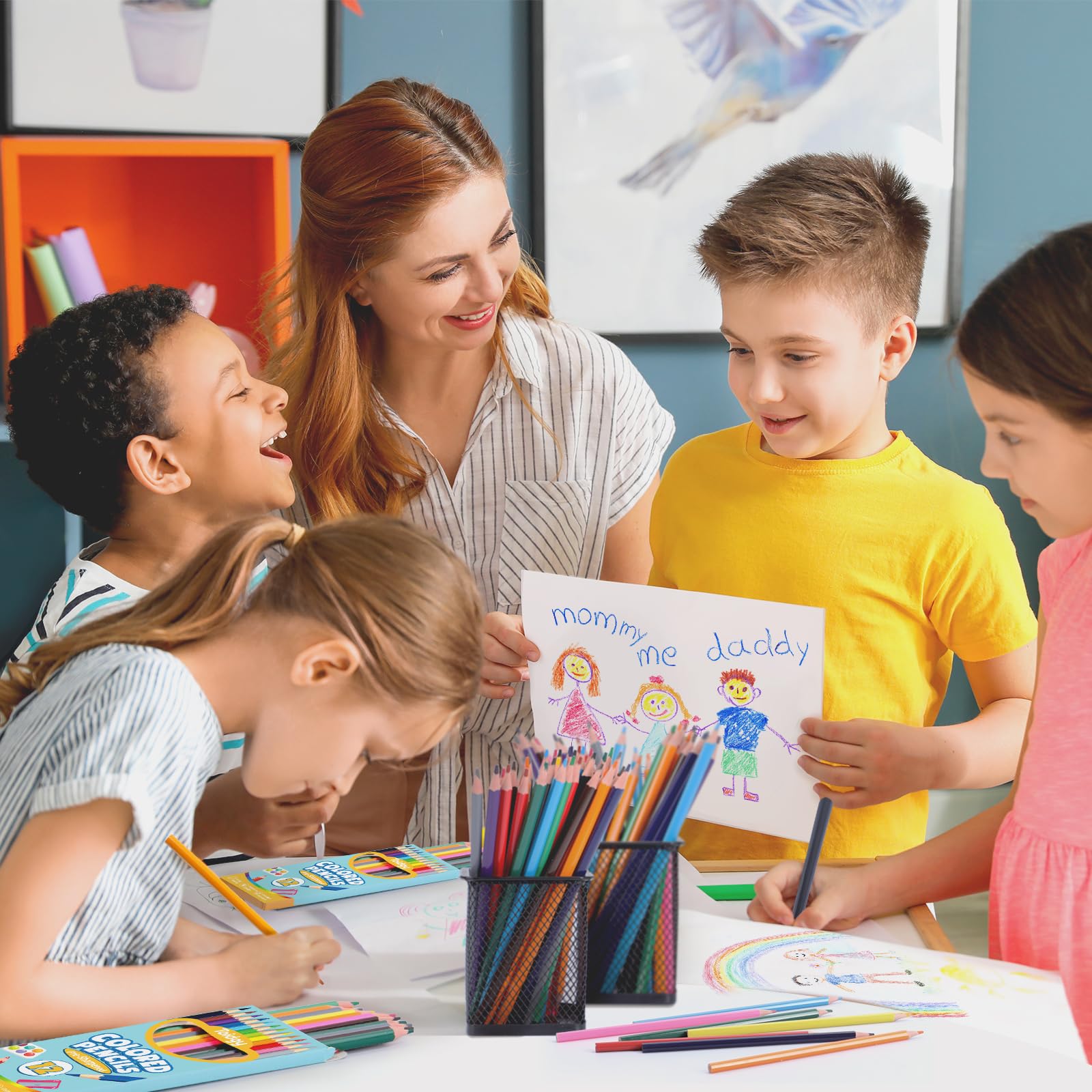 Toidgy kids drawing activity pencils support smooth, erasable drawing and doodling.