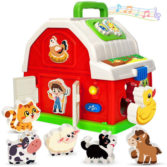Toidgy Montessori farm barn with portable design for on-the-go play