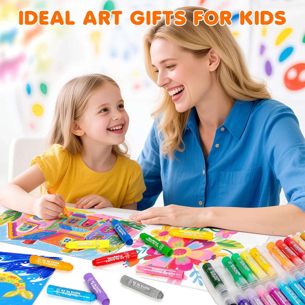 Toidgy Tempera Paint Sticks ideal for classrooms and home studios.