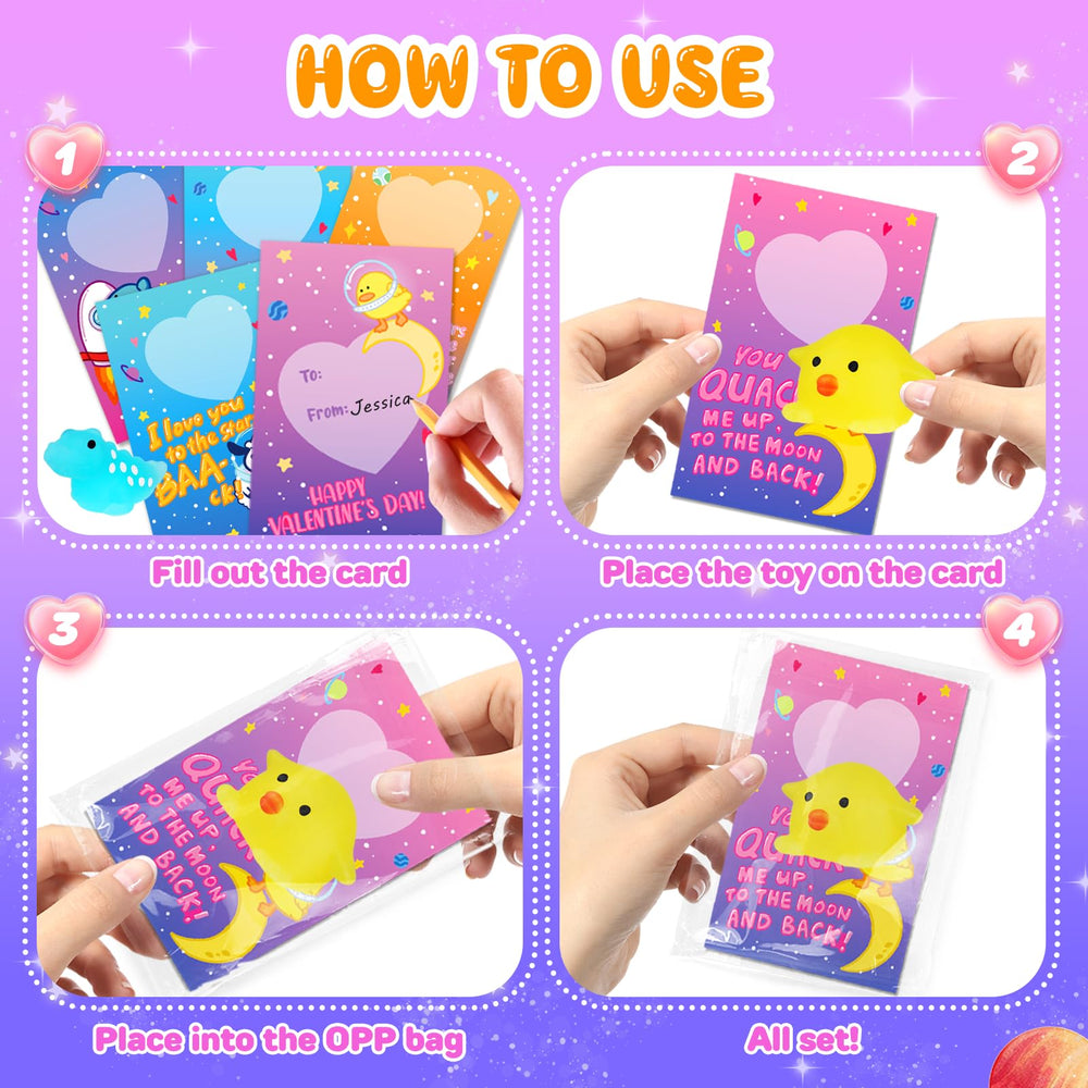 Toidgy eight animal card designs pair with glowing toys for memorable gifts.