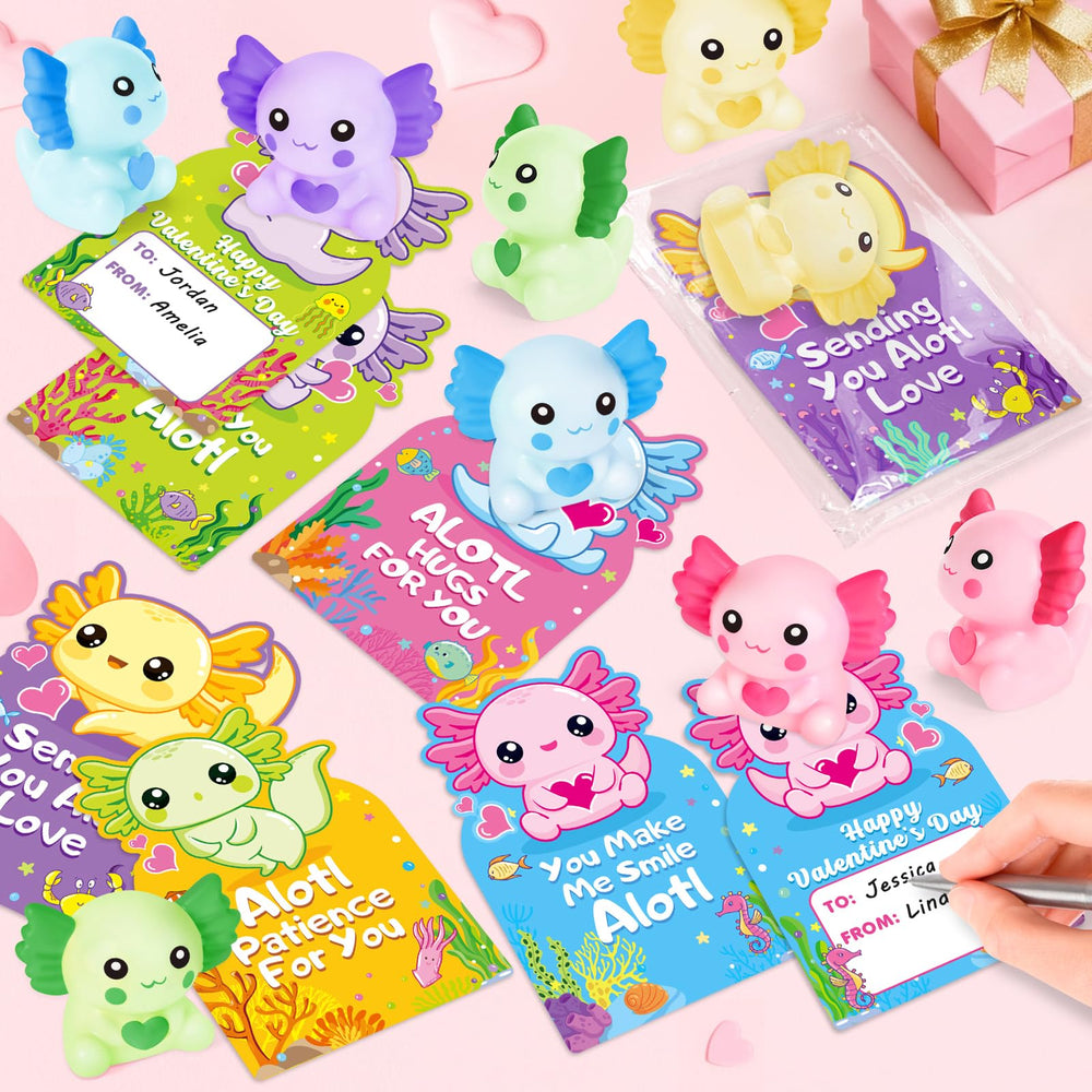 Toidgy Valentines Day goodie bag stuffers for classroom celebrations.