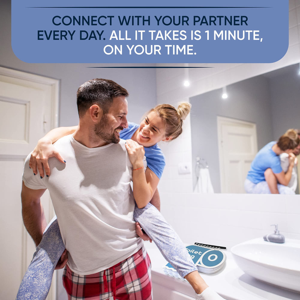 Toilet Tag couple card game pack ready for a cozy night in