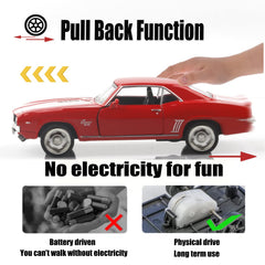TOKAXI 1/36 scale toy car with rubber tires for authentic feel.
