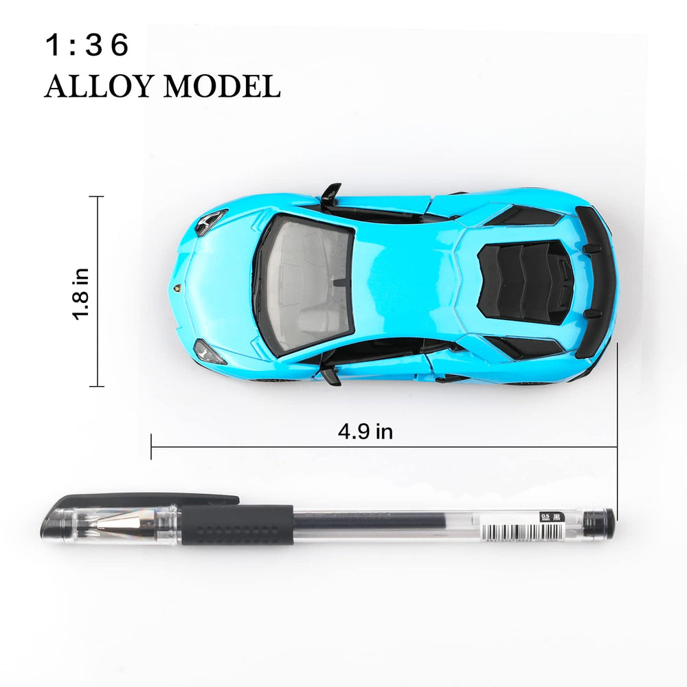 TOKAXI LP750-4 SV diecast car with open doors, encourages imaginative play and storytelling.