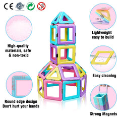 Tolnetr imaginative play with versatile pieces for endless castle and rocket ideas