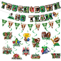 Tomario 53PCS football decorations kit touch-down banner boosts game-day atmosphere