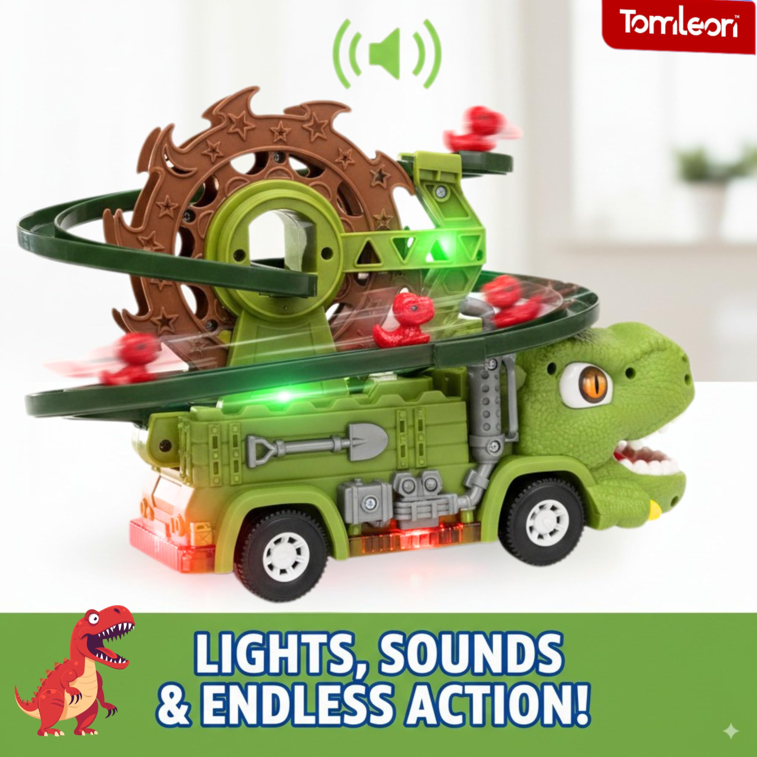 Tomleon Dino Ferris-wheel lift showcases top-return for endless drops