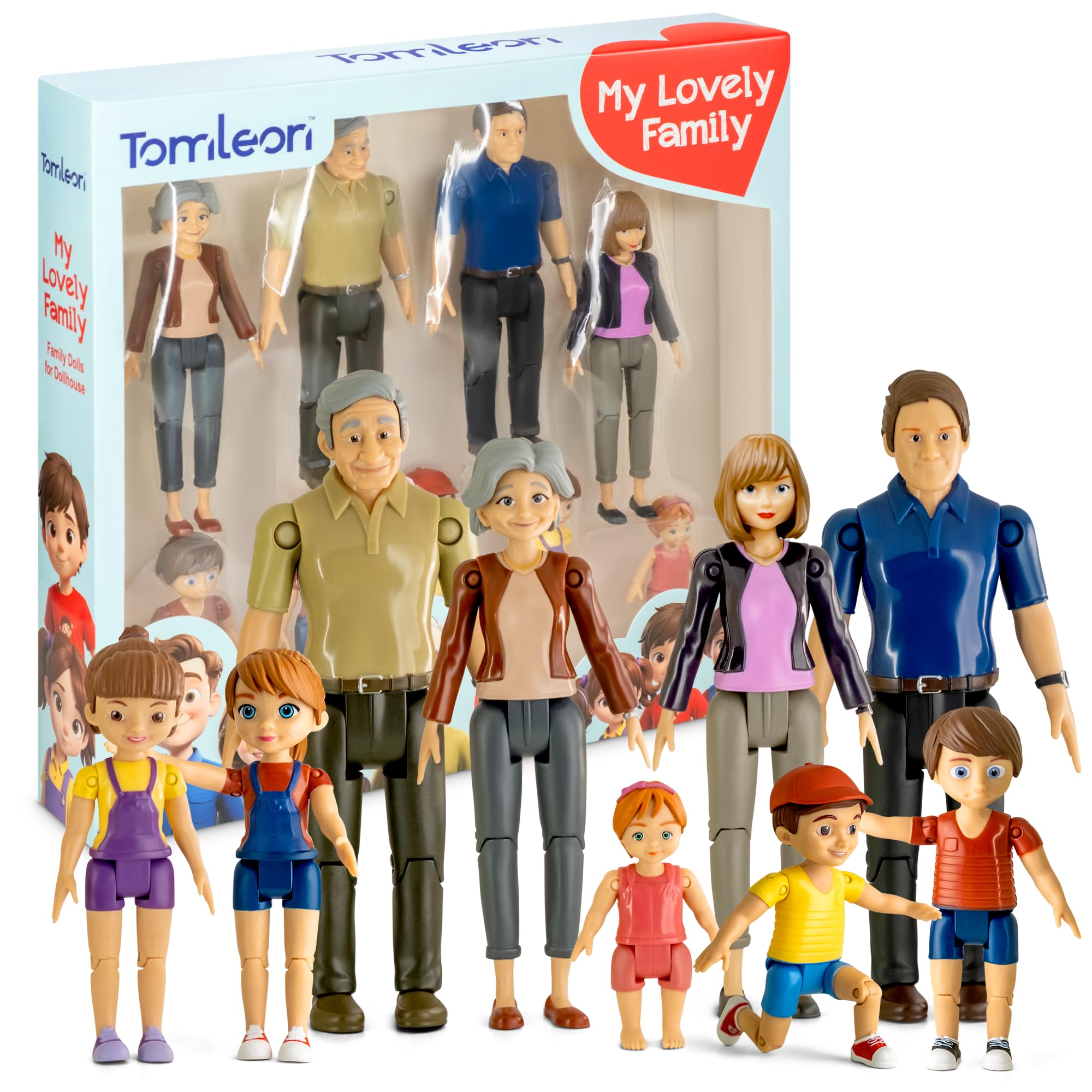 TOMLEON gift-box, ready-to-gift packaging showcases nine characters.