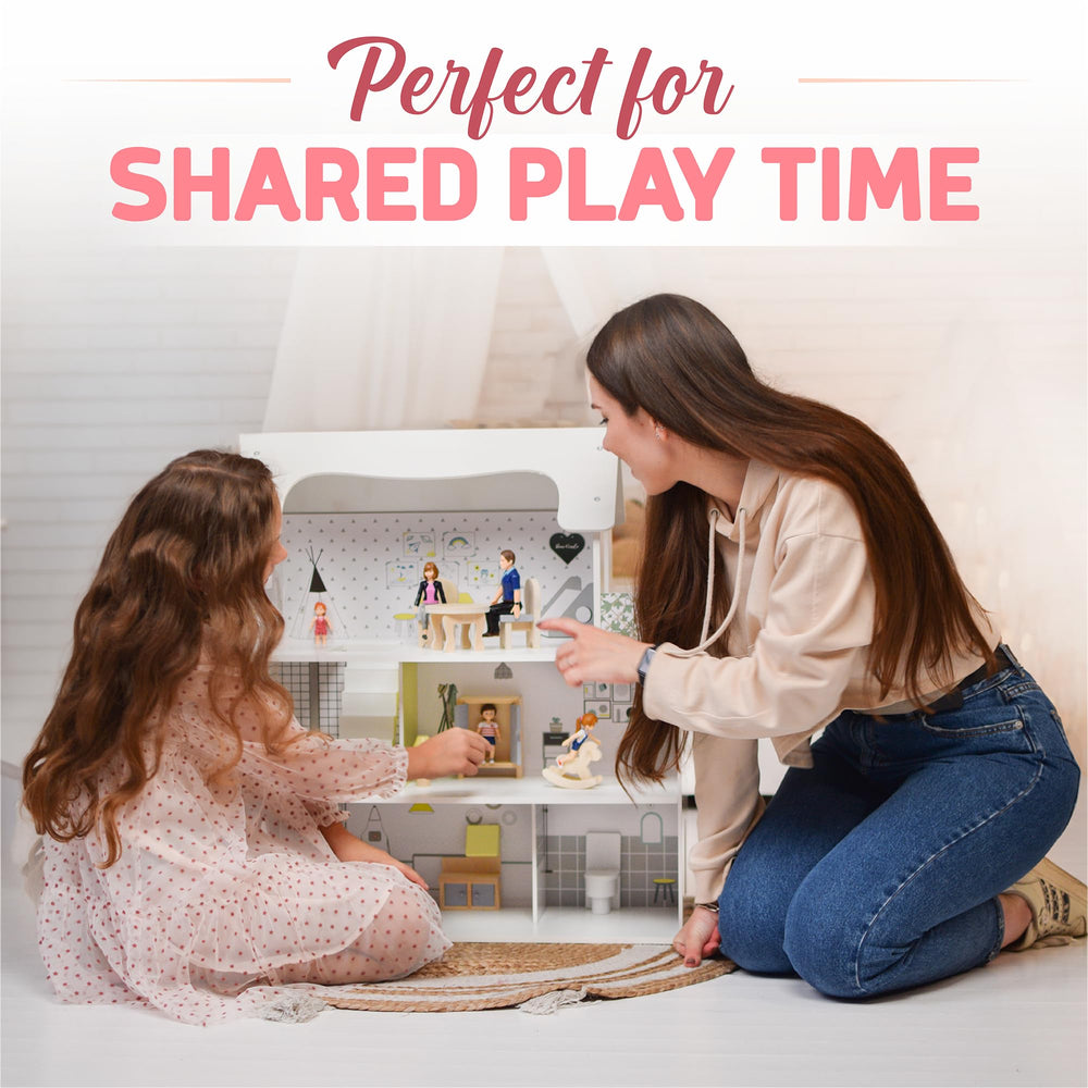 TOMLEON high-quality materials ensure durable dollhouse figures for long-term play