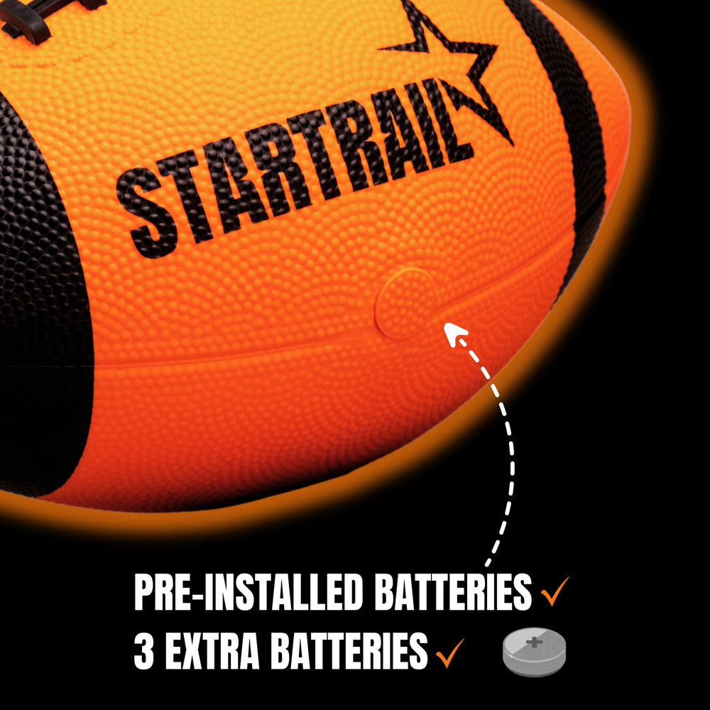 TOMLEON Glow Football exterior is water-resistant for outdoor use