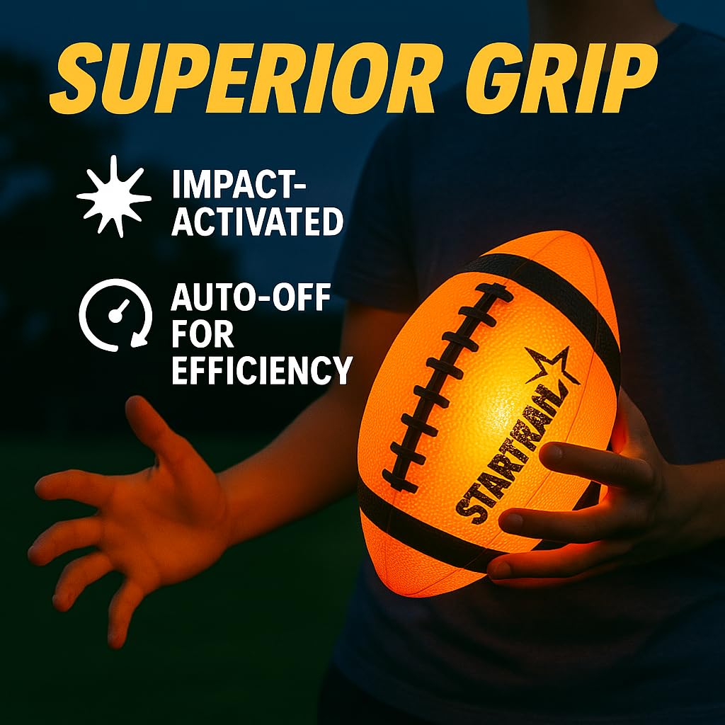 TOMLEON Glow Football interior activation demonstrates instant illumination