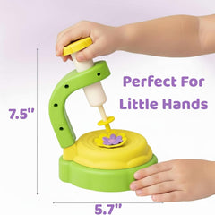 TOMLEON glue-free crafting setup highlighting safe, mess-free playtime.