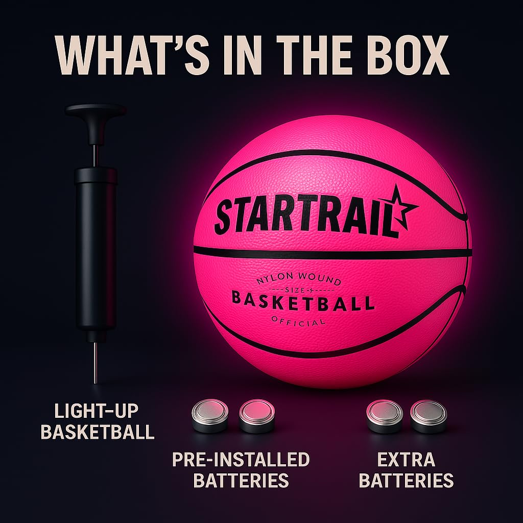 TOMLEON glow-in-the-dark ball with durable construction for indoor use.