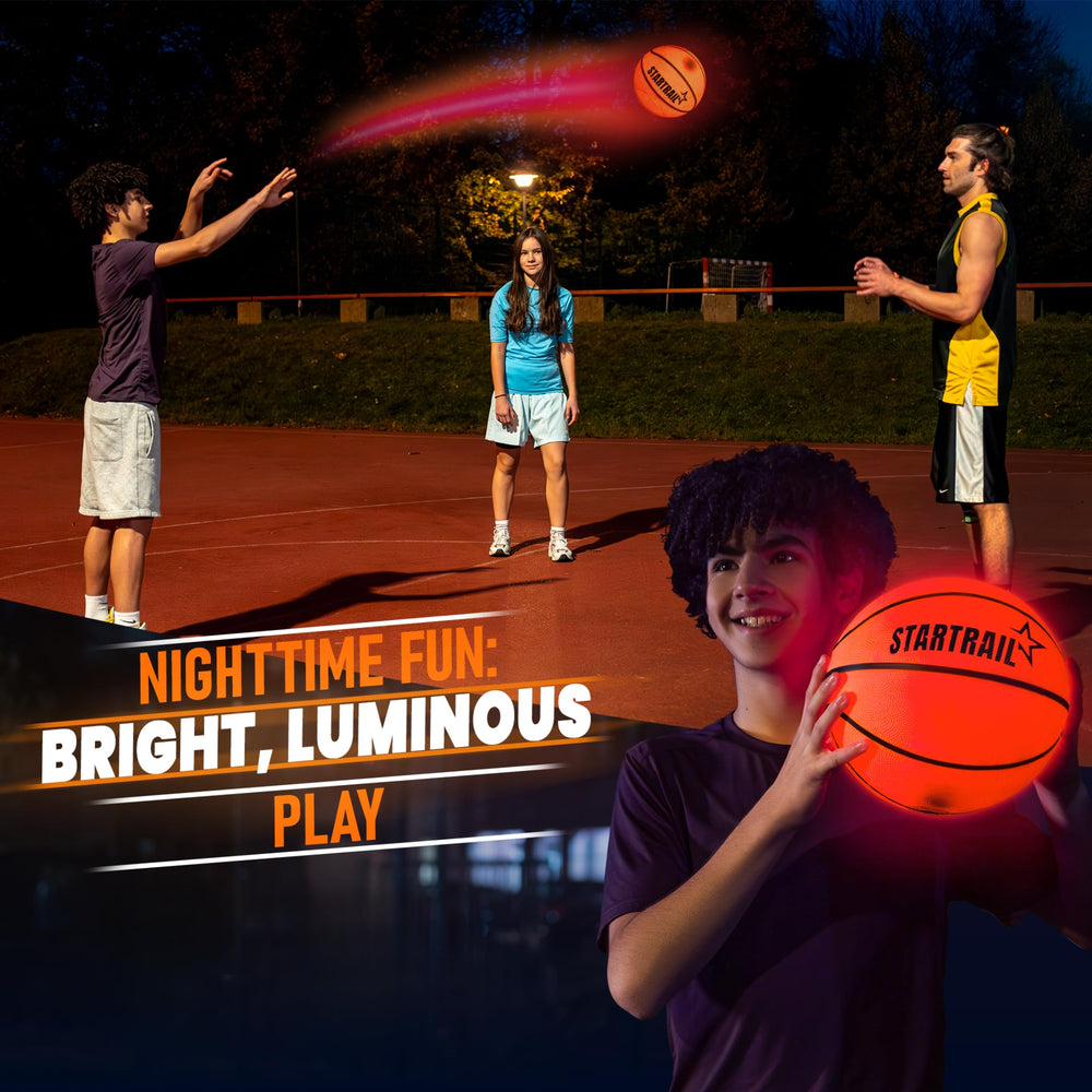 TOMLEON Glow in the dark ball for kids night games and social play